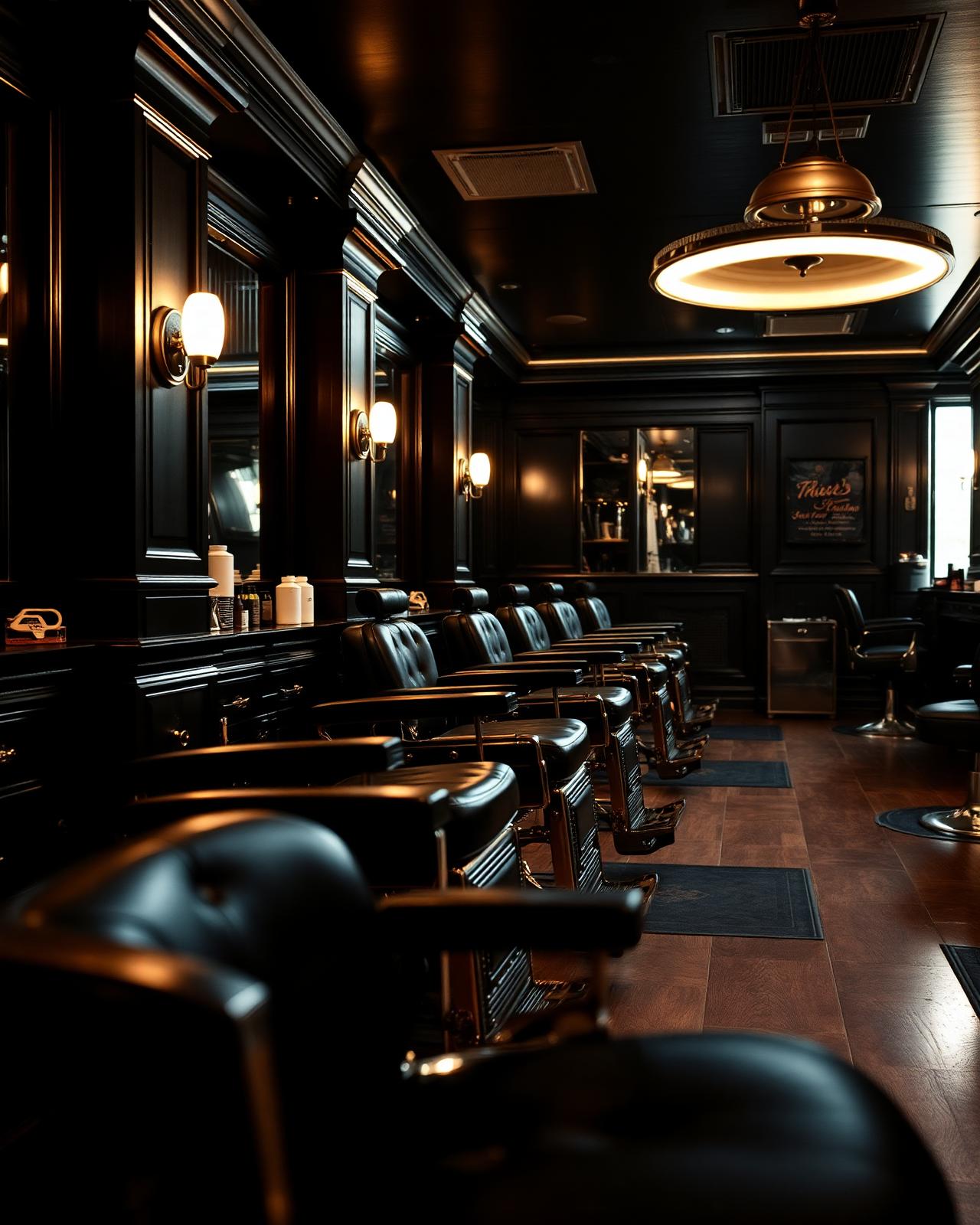 Noir & Blade — Luxury Barbershop concept website cover